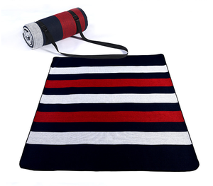 Outdoor Red White Acrylic 4mm Thick Lightweight Moisture-proof Hiking <b>Camping</b> Picnic Portable Foldable Travel Beach <b>Mat</b> Strap - Product Image 3