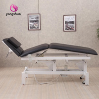 Table de massage électrique réglable moderne pliable en similicuir pour salon de beauté, salle de sport à domicile, salon