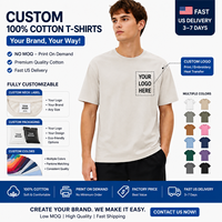 T-shirts 100% Coton 230g, Design Gratuit, Stock US, Prix Usine, Fabricant, Impression Logo Personnalisé, Unisexe, Femme, Homme