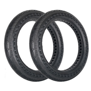 Nedong 14x2.125 Airless Tire Grooved Tread Electric <b>Bicycle</b> Use - Product Image 4