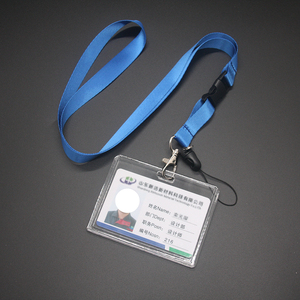 定制彩色尼龙安全丝网印刷徽章挂绳及配件，适用于办公室使用，带钥匙链颈带 - Product Image 3