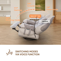 Verstellbarer Relaxsessel mit Sprachsteuerung Heimkino-Spiel-Sitzgelegenheit Schaukelstuhl Elektrischer Chaiselongue Smart Relaxsessel