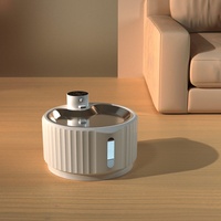 Fontaine à eau automatique intelligente pour chat et chien, distributeur d'eau pour animaux de compagnie, en plastique, écologique, filtration multicouche, style bohème