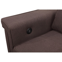 Canapé moderne en tissu lin en forme de L TIANHANG, vente directe, ensemble de canapés pour salon avec USB, canapé-lit convertible avec rangement