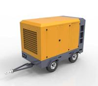 Compresor de Aire Portátil Diésel de 8-12.5 bar y 37 kW, con Rodamientos Duraderos para Construcción y Minería, Fabricado en China