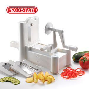 Hand Crank Spiral <b>Vegetable</b> <b>Cutter</b> Interchangeable Blades Kitchen Veggie Spaghetti Maker For Home Cooking - Product Image 5