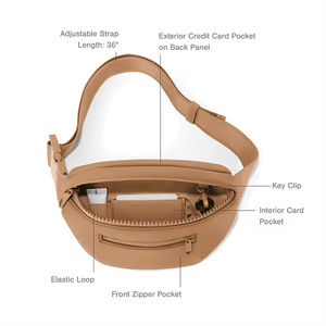 2025 Custom Neoprene New Luxury Crossbody Waist <b>Belt</b> Bag <b>Travel</b> Eco-friendly Premium Neoprene - Product Image 6