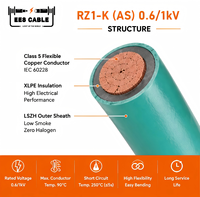 Cable Flexible RZ1-K FXG(AS) 0.6/1kV, Conductores Flexibles 90 ℃   Cable UNE de Cobre Clase 5 XLPE PEX Sin Halógenos UNE N2XY Angola EESCABLE