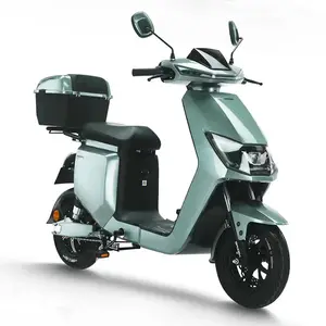 工厂批发经典风格绿色主动电动摩托车