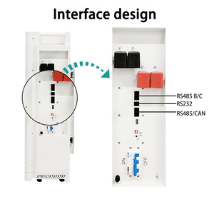 Mur d'alimentation 48V 200Ah 10KWh LiFePO4 batterie domestique stockage d'énergie solaire IP65 CAN réseau hybride - Product Image 4