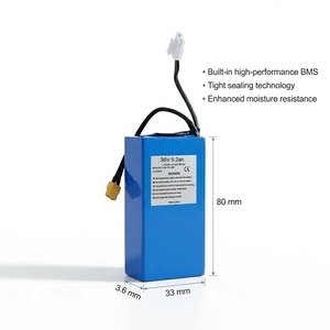 Batterie Li-ion rechargeable ternaire OEM 18650 21700 36V 5.2Ah 6Ah 7Ah, plus de 1000 cycles, conforme UN38.3 MSDS, pour fauteuil roulant - Product Image 1