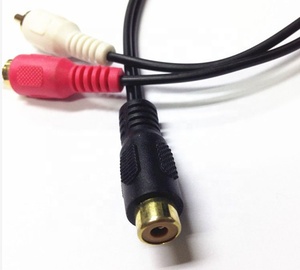 สายแยกสัญญาณเสียง <span class=keywords><strong>RCA</strong></span> คุณภาพสูง แบบ Y แยก 2 ช่อง <span class=keywords><strong>RCA</strong></span> ตัวผู้ เป็น 1 ช่อง <span class=keywords><strong>RCA</strong></span> ตัวเมีย ชุบทอง ป้องกันสัญญาณรบกวนด้วยสายถักหุ้ม PVC - Product Image 3