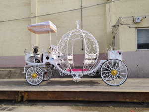 Voiture de mariage électrique de haute qualité, calèche à citrouille, véhicule de tourisme, nouveau design, charrette à chevaux en vente pour les touristes - Product Image 2