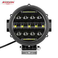 Phare de travail LED rond 7 pouces, combiné spot et flood, 12V 24V, étanche IP67 pour camion, SUV, VTT, UTV, 4x4, tout-terrain