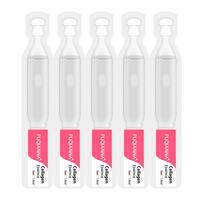 OEM PUQIANNA Marque privée Soins de la peau Sérum pour le visage Sérum hydratant blanchissant Ampoules 4 DSérum collagène à l'acide hyaluronique