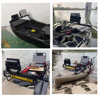 Support fixe en acier détachable et robuste pour accessoires de kayak, idéal pour sondeur de pêche, plongée, surf, dérive et eaux océaniques