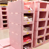 Bacs de picking en plastique ondulé empilables pour vêtements, en panneaux alvéolés PP personnalisés, pour entrepôt