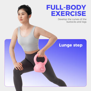 เคตเทิลเบลล์เคลือบผิวทำจากเหล็กหล่อสำหรับออกกำลังกายทนทานแบบพกพาเป็นมิตรต่อสิ่งแวดล้อมแบบจีน - Product Image 3