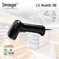 Escáner de Códigos de Barras 1D y 2D con Cable, Resolución de 1MP, Compatible con Códigos Bancarios Brasileños para Tiendas, Librerías y Farmacias