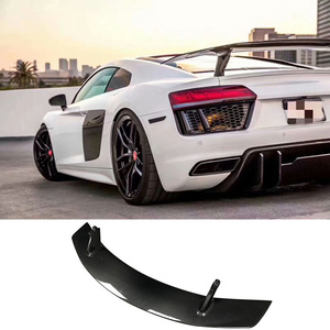 Convient à la nouvelle <span class=keywords><strong>Audi</strong></span> R8 modifié<span class=keywords><strong>e</strong></span> en forme de V True Carbon Fiber Small Wrap Tail Wing - Product Image 2