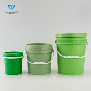 10L ánh sáng màu xanh lá cây Xô Nhựa Snap Nắp OEM tùy chỉnh cấp thực phẩm container cho bột hóa chất rửa xe thùng có thể - Product Image 3