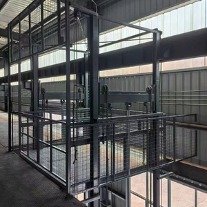 Personalizado carga 0.5 ~ 1 Ton pequena carga elevadores guia ferroviário hidráulico elevador frete elevador armazém dois simples elevação plataforma - Product Image 6