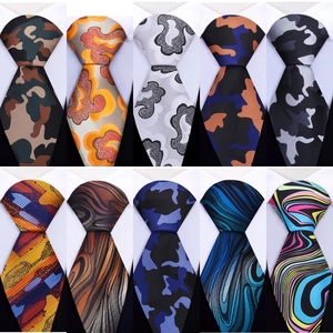 Cravate en polyester respirant de haute qualité, 8 cm, multicolore, imprimée par transfert thermique 3D, durable, avec logo personnalisé, nouveau style classique, formelle pour homme - Product Image 2