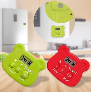 Promoción regalo lindo Rana Animal LCD 3 botones chico ducha temporizador Pomodoro reloj cuenta regresiva electrónico magnético Digital cocina temporizador - Product Image 2