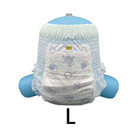 Popok Bayi Sekali Pakai Pabrikan Tiongkok Popok Banyak Stok Kelas Kedua dengan Tas Transparan Celana Popok Bayi