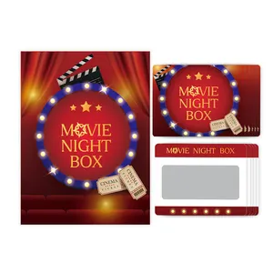 Custom Printing 100 Challenge Couple Movies Date Scratch Off Card Set With Box