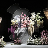 Tissu plissé transparent en gros pour la décoration de mariages, événements, fêtes, anniversaires, toiles de fond et arrangements floraux artificiels