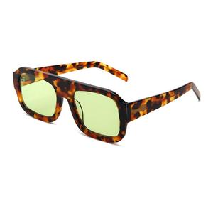 24SA020 Lunettes de soleil polarisées de luxe pour femmes, design tendance, logo personnalisé, style rétro, nouvelles lunettes carrées surdimensionnées en acétate - Product Image 1