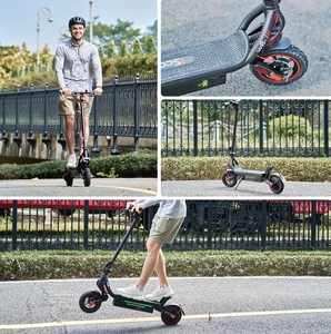 Nuevo <span class=keywords><strong>Scooter</strong></span> Eléctrico Plegable IScooter W8 de 500W de Potencia y Largo Alcance, Velocidad Máxima de <span class=keywords><strong>40</strong></span> <span class=keywords><strong>KM</strong></span>, <span class=keywords><strong>Scooter</strong></span> Eléctrico para Adultos con Neumáticos Anchos - Product Image 5