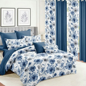 Cortinas impresas para dormitorio, juego <span class=keywords><strong>de</strong></span> <span class=keywords><strong>sábanas</strong></span> con cortina, precio barato, venta al por mayor - Product Image 3