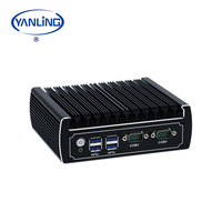 Mini PC Fanless Intel Core i3-8130U DDR4 DP Double Affichage M.2 NVMe Compact pour Terminal Médical en Aluminium
