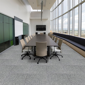 Ubin karpet kantor kelas atas LKHY 50*50cm pabrikan tumpukan Loop buatan mesin disediakan - Product Image 5