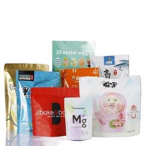 Sacs refermables transparents à fermeture éclair, sacs en mylar à fermeture éclair, recyclables, couleur personnalisée, pour grains de café, bonbons, noix, chips, popcorn, en-cas, <span class=keywords><strong>pain</strong></span> - Product Image 1