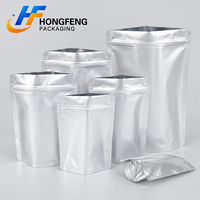 Sachet Doypack en Aluminium Pur avec Fermeture Éclair, Qualité Alimentaire BOPP/AL/PE, Anti-humidité, Refermable pour Aliments, Thé, Snacks, Lait en Poudre, Chewing-gum