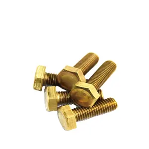 Trung quốc Jinghong Fastener M5 Brass Hex Bu Lông Đầu Hex Vít