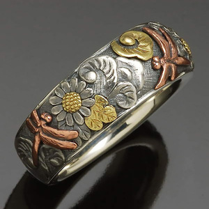 Anello in Argento F640 con Motivo Floreale, Stile Vintage Unisex per Uso Quotidiano, Gioielleria Raffinata - Product Image 6