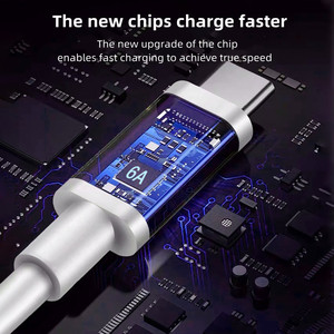 Cable USB Tipo C Original de 120w 90w 67w 6A, Cargador Rápido Mi para <span class=keywords><strong>Xiaomi</strong></span> 17 15 10 9 Redmi Note 14 Black Shark 4 5 Turbo Charge - Product Image 2