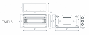 <b>Waterproof</b> Plastic <b>Box</b> TMT(HT) Series HT-18 Distribution <b>box</b> - Product Image 2