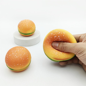 Venta Directa de Fábrica al por Mayor: Juguete Antiestrés de TPR con Forma de Hamburguesa, Juguete Sensorial Blando y Divertido de TPR para Aliviar el Estrés - Product Image 3