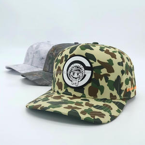5 Panel <b>PVC</b> Patch Dark Camo Laser Perforated Adjustable Snapback Hat Curved Brim Golf Club Baseball Cap Custom Hat - Product Image 3