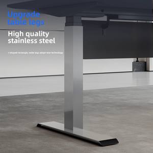 Smart Office Manager Boss Ceo Mesa eléctrica Altura ajustable en forma de L <span class=keywords><strong>Executive</strong></span> Sit Stand Escritorio Pata de acero inoxidable - Product Image 5