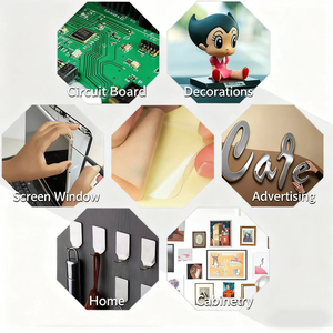 Nastro <span class=keywords><strong>Biadesivo</strong></span> <span class=keywords><strong>3M</strong></span> 468MP/467MP 0,13mm, <span class=keywords><strong>Rotolo</strong></span> 305mm X 55m, Nastro Adesivo Trasparente Resistente al Calore e Tenace - Product Image 6