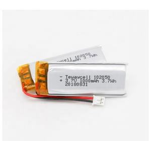 1000mAh 102050 3,7 v máquina rectangular de polímero de litio de la batería de iones de las células paquete con conector - Product Image 4