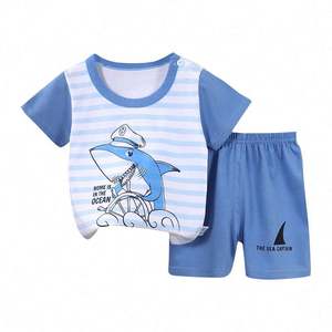 Listo para enviar Niñas Pijamas Gingham Ruffled Short Pijama Conjuntos Verano Algodón Hermano A juego NO MOQ Boy Pijama Niños - Product Image 4