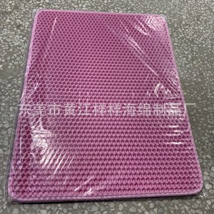 Eva <b>Hexagonal</b> Honeycomb Cat Litter Mat Rectangle 45 Density Easy Clean For Cat Litter <b>Box</b> - Product Image 1