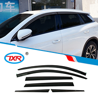 Déflecteurs de porte noirs injectés en gros, pare-soleil et accessoires de protection contre la pluie TXR pour BYD Song Pro 2025-